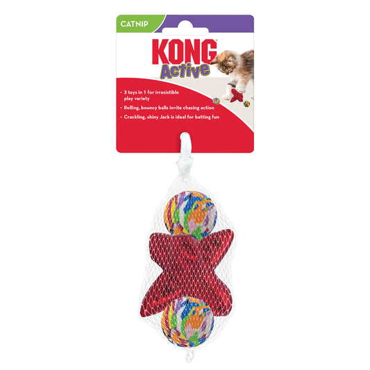 Kong Cat Toy Active Jacks 3-pack