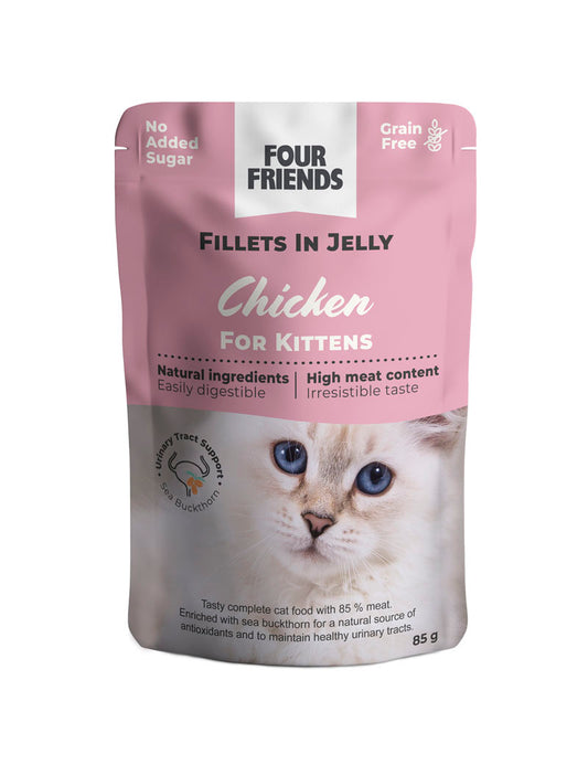 Four Friends Wet Food Pouch Jelly