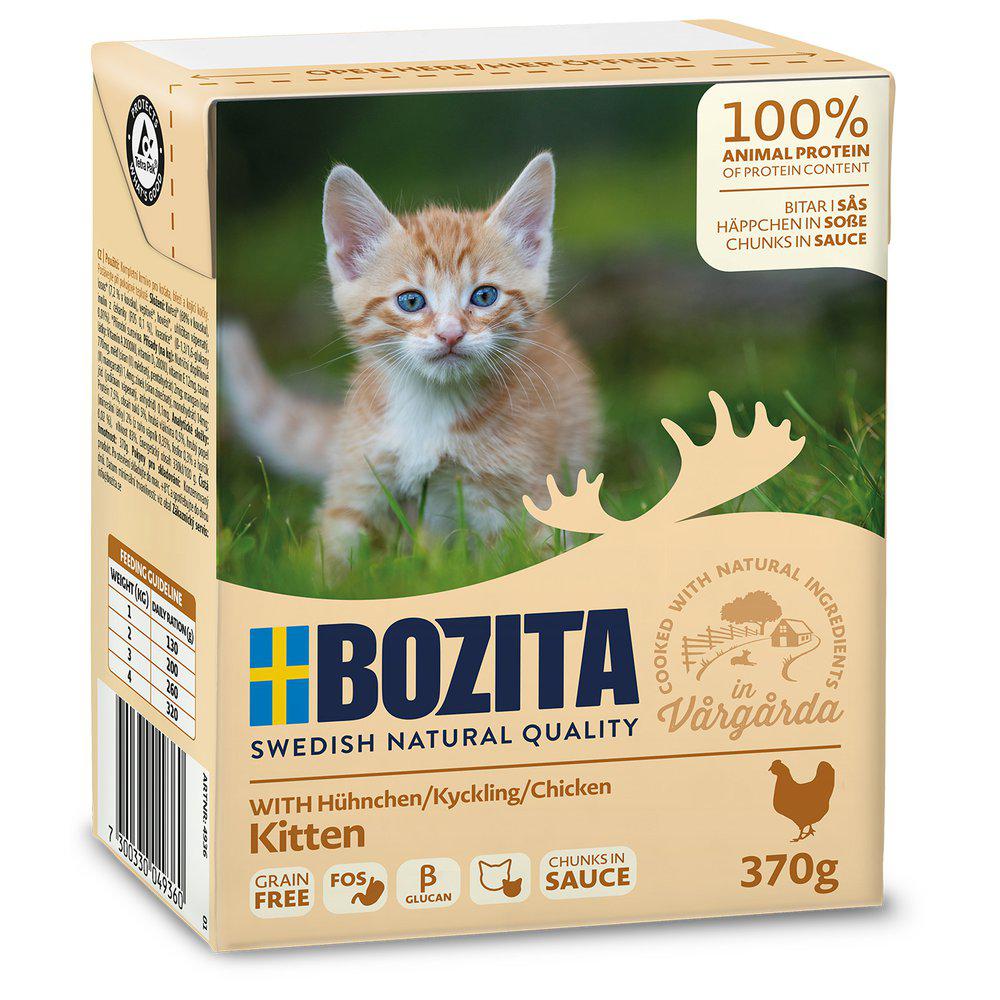 Bozita Cat Wet Food Box Sauce Kitten