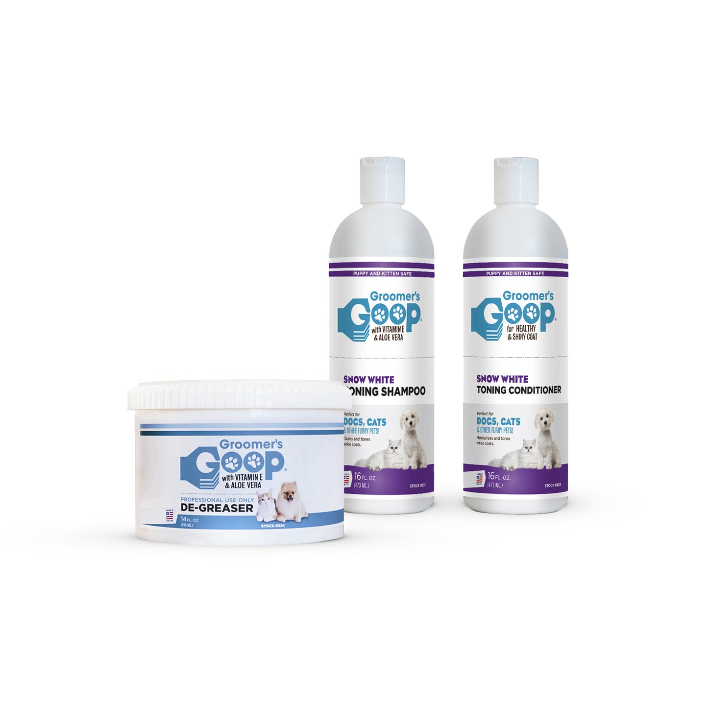 Groomer's Goop Snow White Bundle
