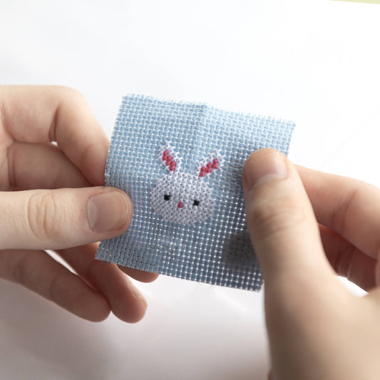 Kawaii Bunny Min Cross Stitch Kit In A Matchbox