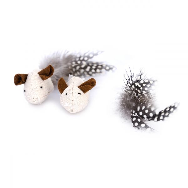 Dogman Leksak Canvasmus Beige 4,5cm