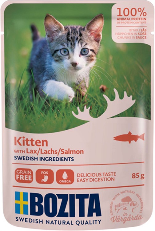 Bozita Cat Wet Food Pouch Sauce Kitten