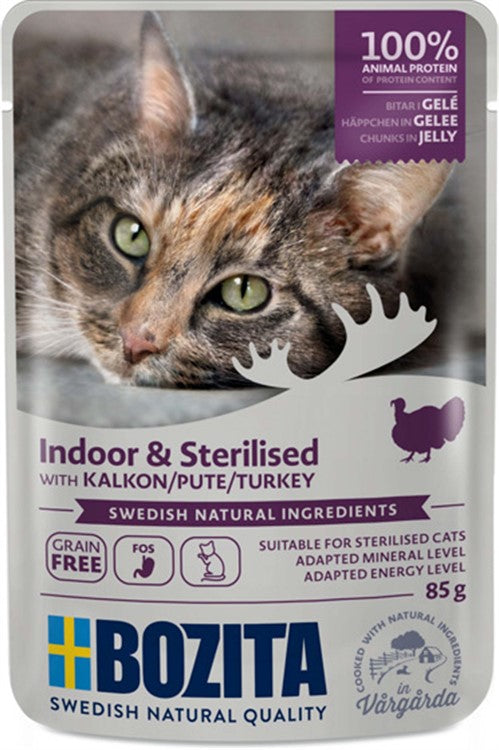Bozita Cat Wet Food Pouch Jelly Indoor & Sterilized