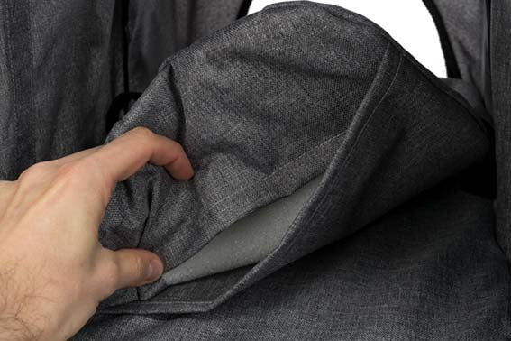 Djurvagn Buggy, hopfällbar, 47×h100×80 cm, grå