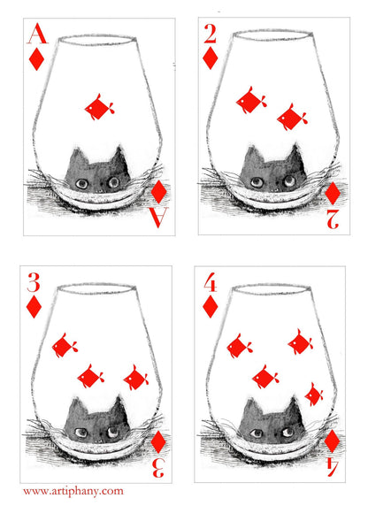 Kitten Club Playing Cards