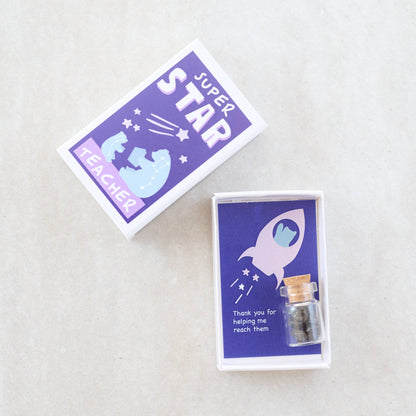 Super Star Teacher Meteorite Gift In A Matchbox