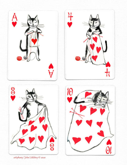 Kitten Club Playing Cards