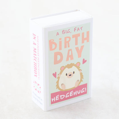 Sending You A Birthday Hedgehug In A Matchbox