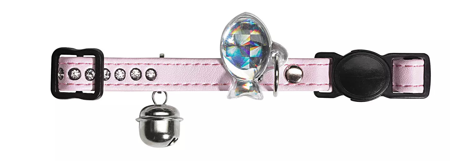 Modern Art Luxus Cat Collar with Bell and Charm