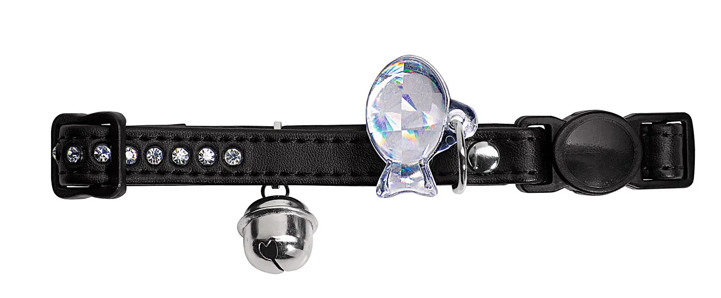 Modern Art Luxus Cat Collar with Bell and Charm