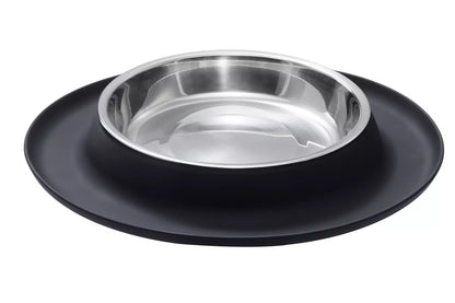 Bowl Stainless Steel with Silicone Tray