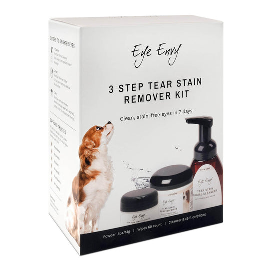 3-Step Tear Stain Remover Kit for Dogs