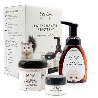 3-Steg Tear Stain Remover Kit for Cats