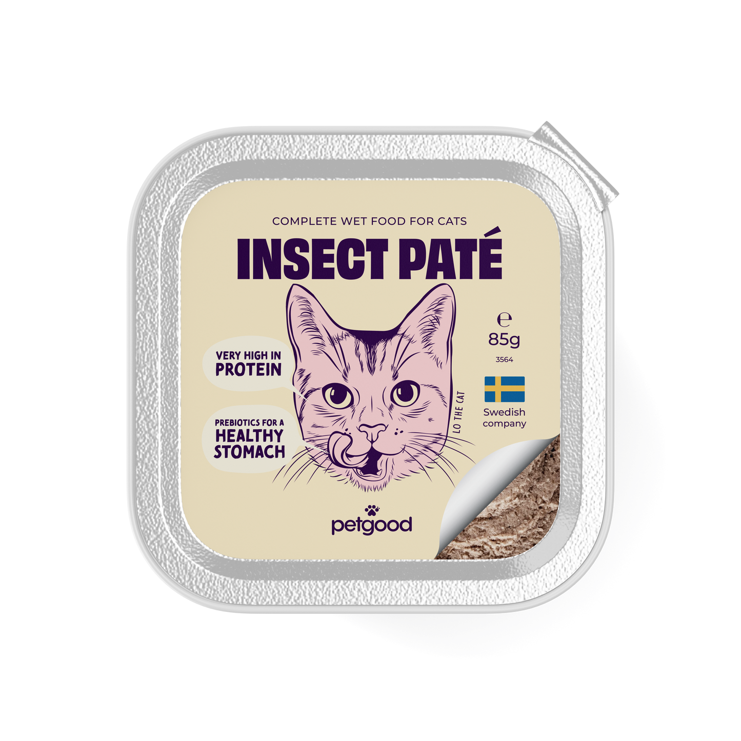 Pet Good Cat Wet Food Insect Protein Paté Tins