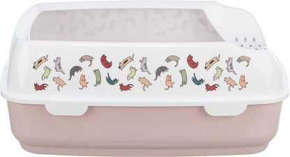 Cat Litter Box Delio with Border, 38 × 20 × 50 cm