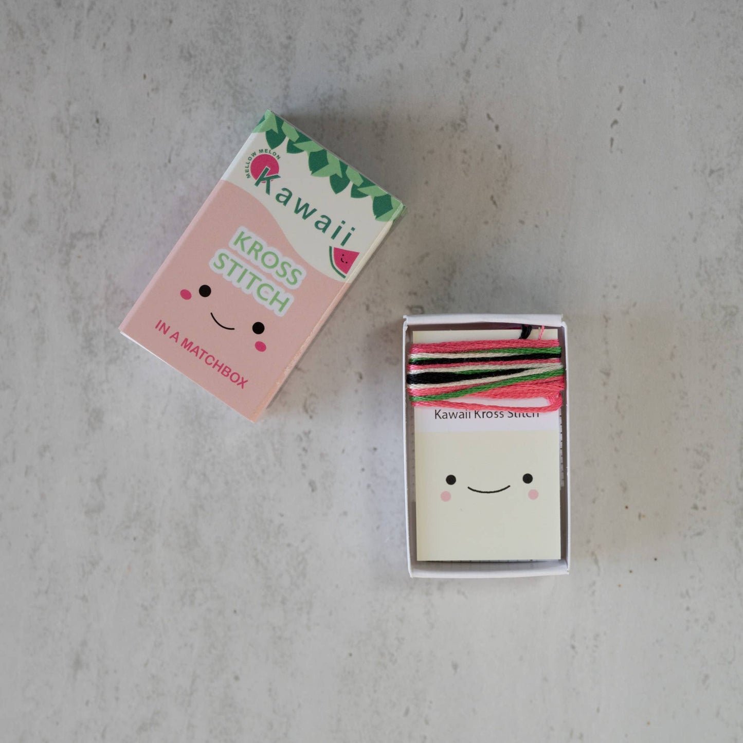 Kawaii Watermelon Mini Cross Stitch Kit