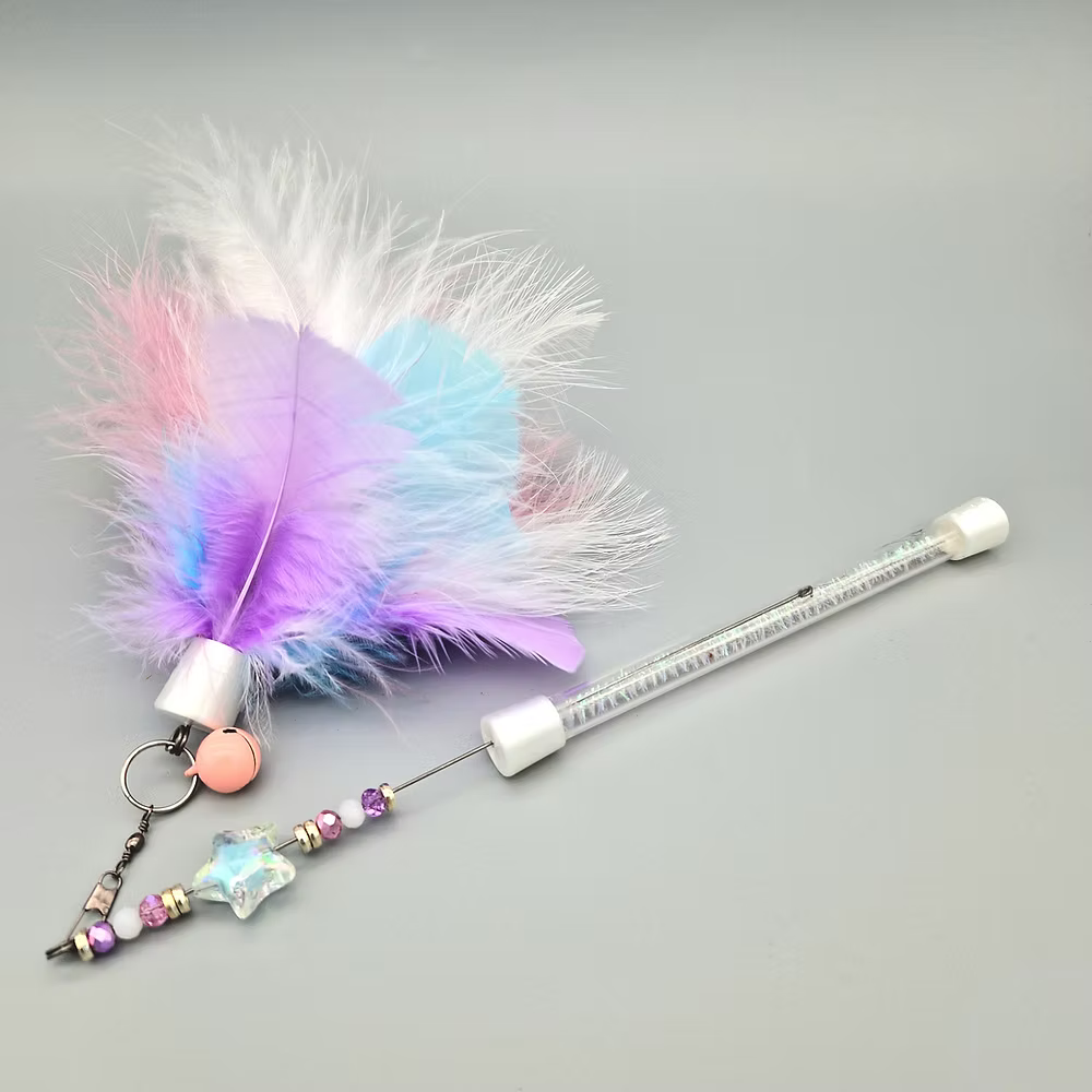 Feather Duster Cat Teaser Wand