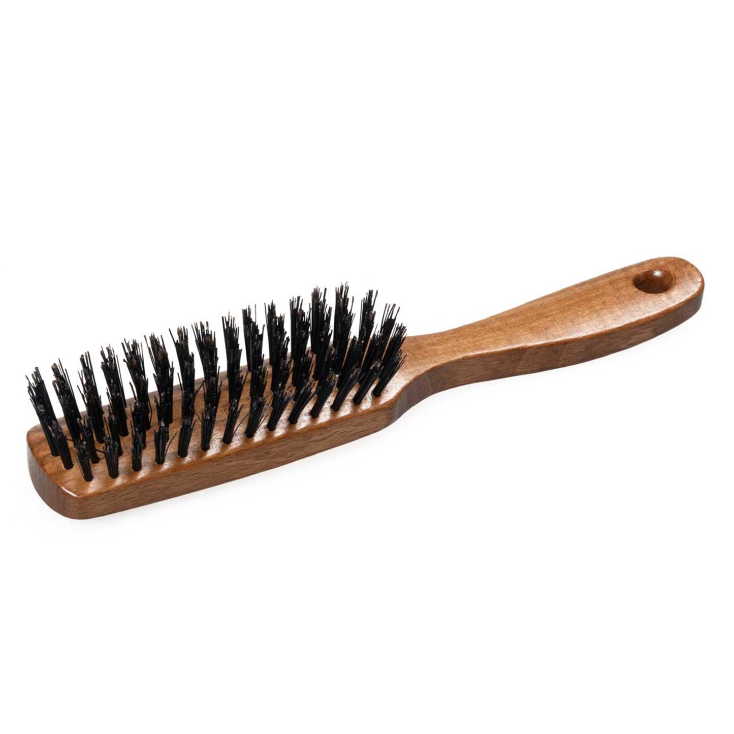 MaxiPin Oblong Wooden Boar Bristle Brush