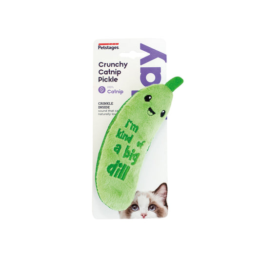 Petstages Cat Toy Crunchy Pickle Kicker