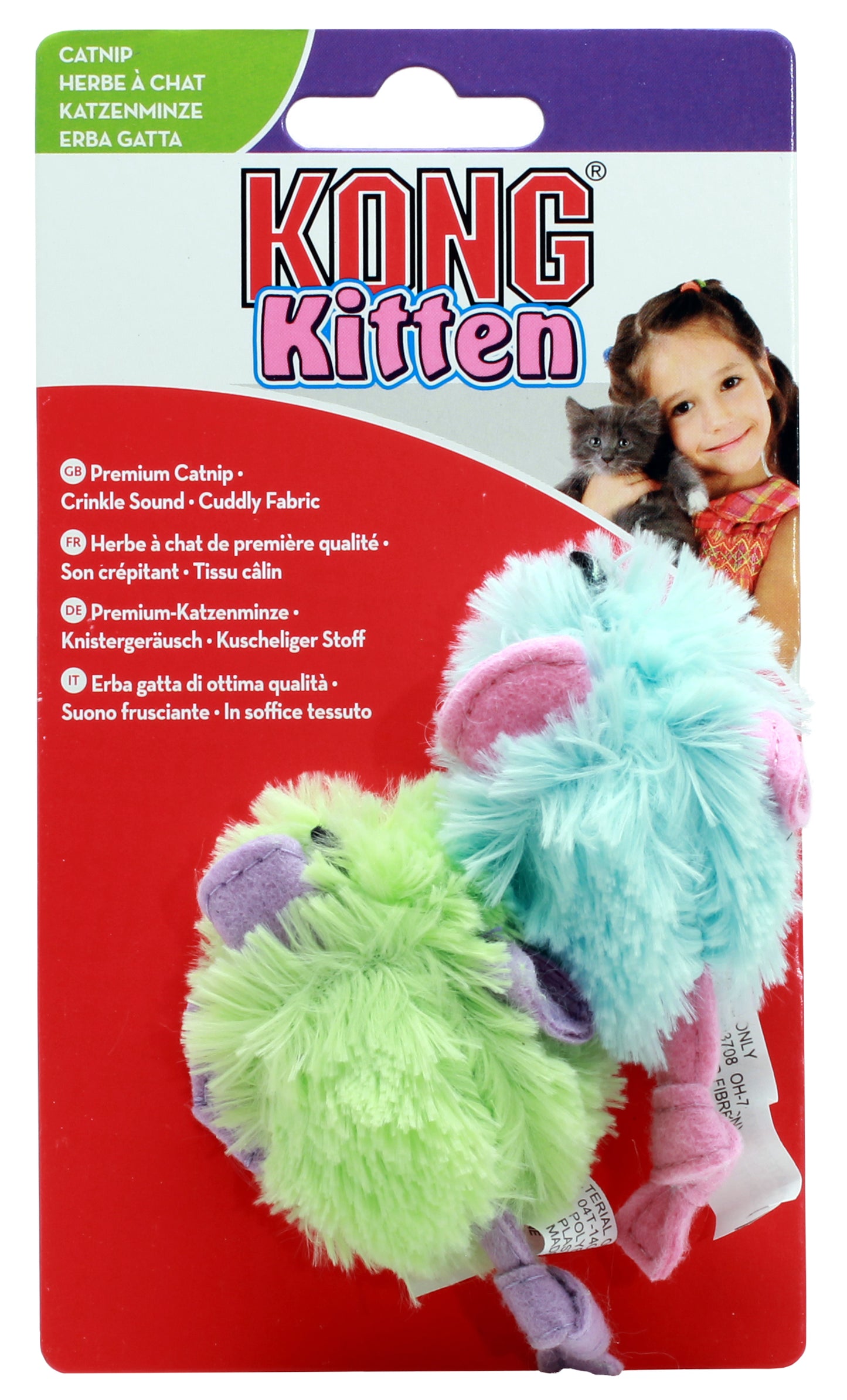 Kong Cat Toy Kitten Mice 2-pack