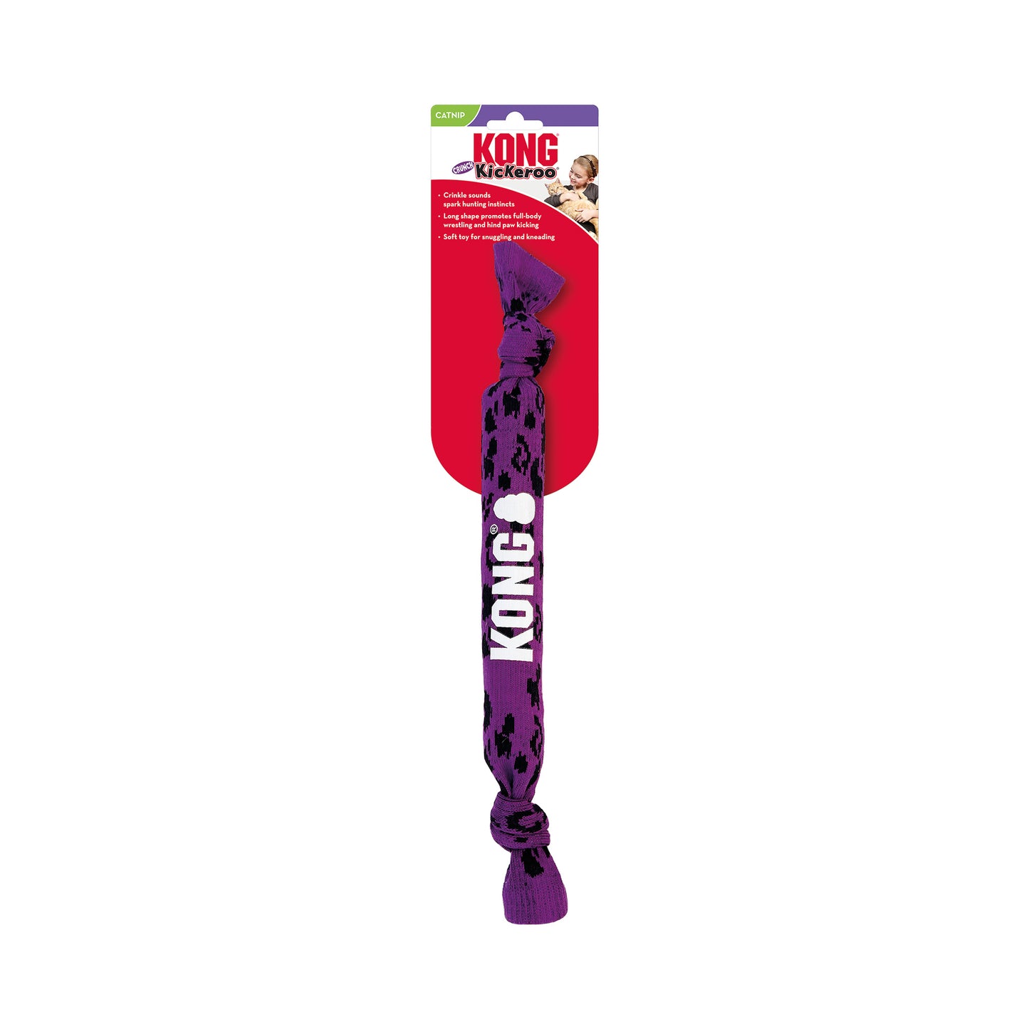 Kong Cat Toy Kickeroo Catnip Crunch Refillable