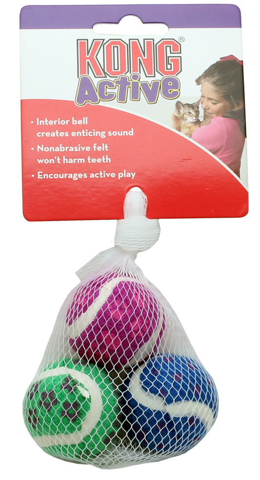 Kong Cat Toy Active Balls with Bells