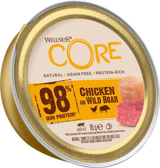 Core Cat Wet Food 98% Protein Paté Tins