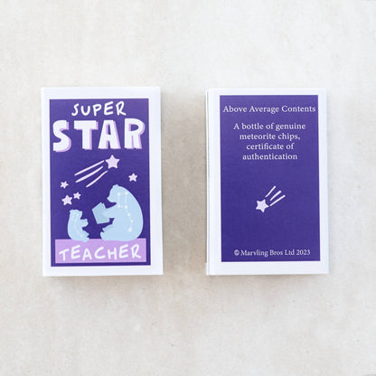 Super Star Teacher Meteorite Gift In A Matchbox