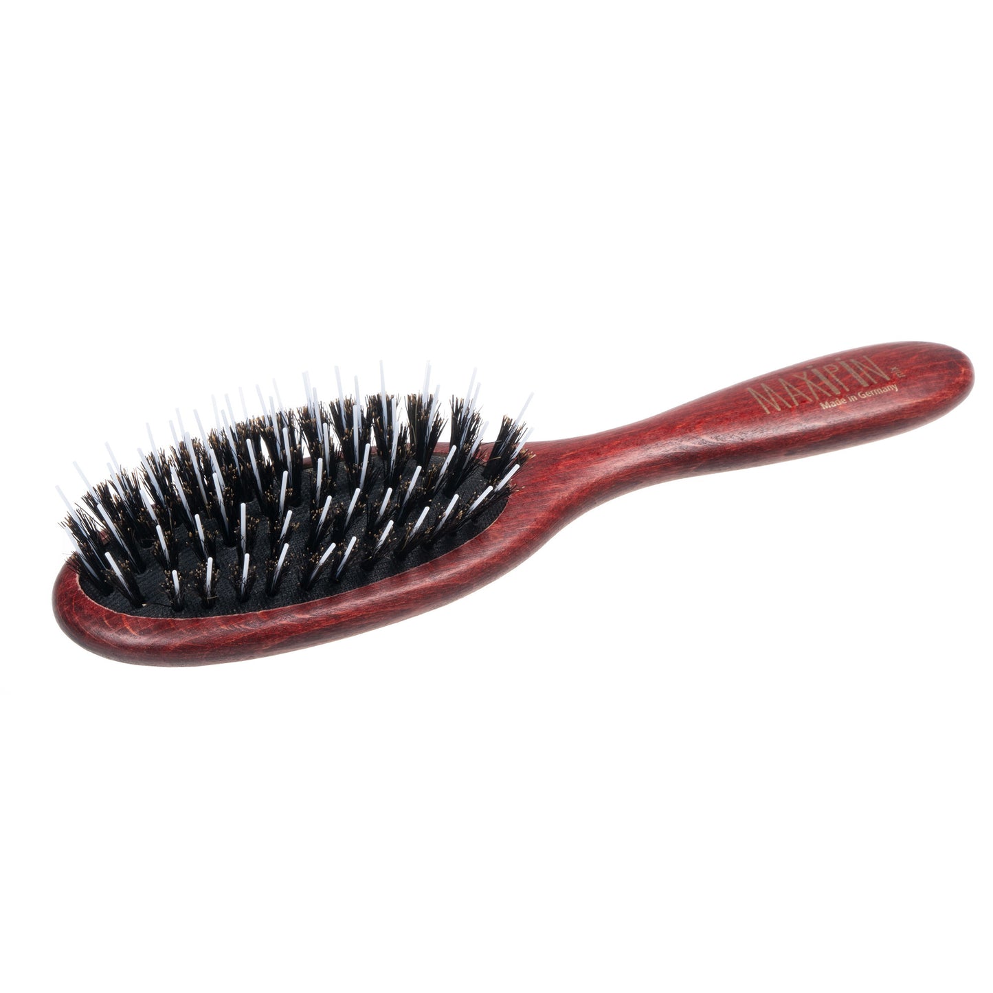 MaxiPin Oval Wooden Brush with Nylon and Boar Bristle Mix