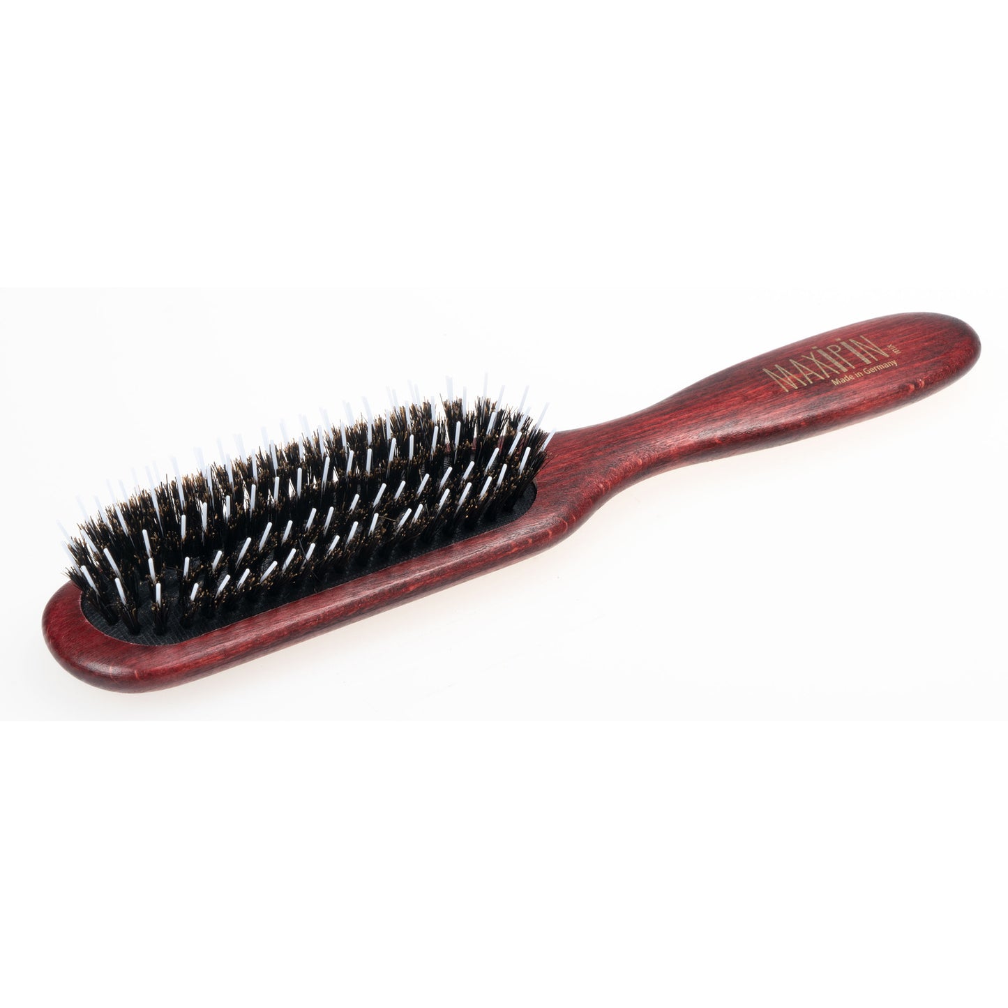 MaxiPin Oblong Wooden Brush with Nylon and Boar Bristle Mix