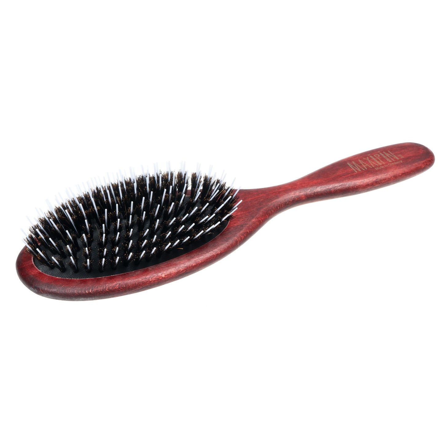 MaxiPin Oval Wooden Brush with Nylon and Boar Bristle Mix