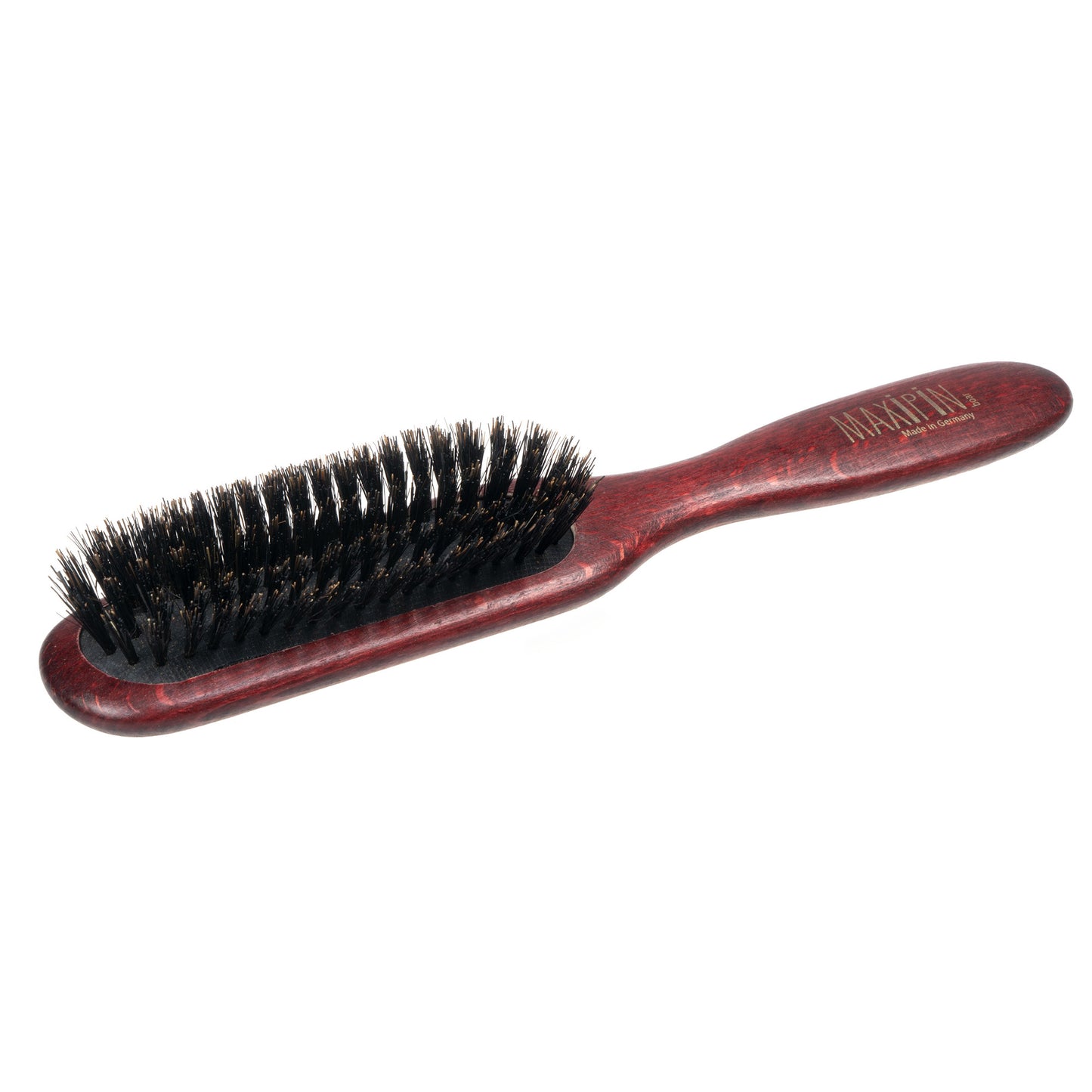 MaxiPin Oblong Wooden Boar Bristle Brush