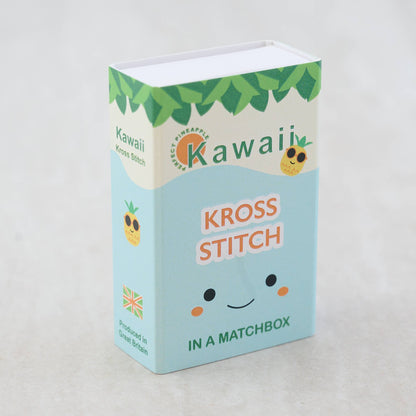 Kawaii Pineapple Cross Stitch Kit In A Matchbox