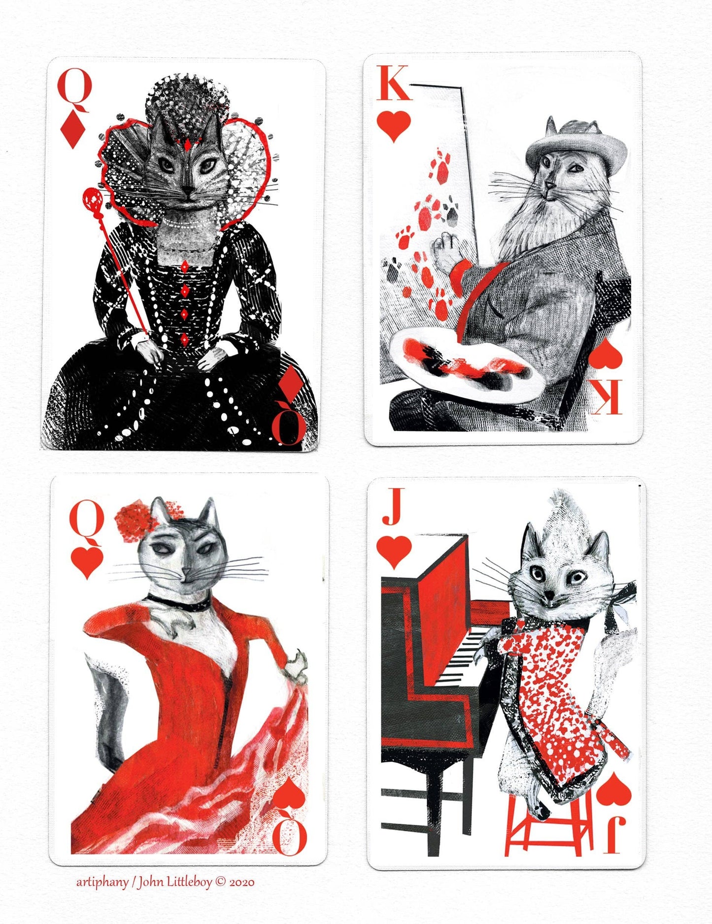 Kitten Club Playing Cards