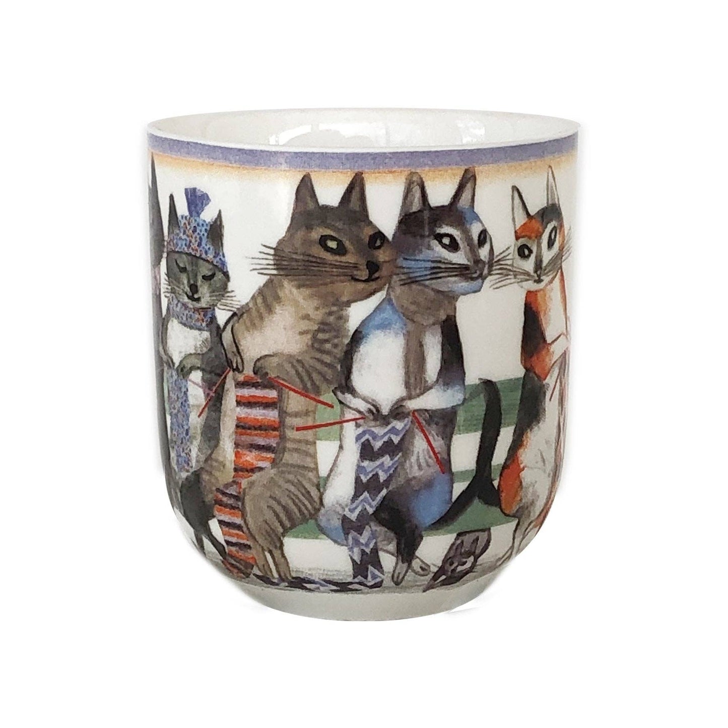 Knit & Purrl Porcelain Mug