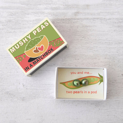 Mushy Peas Pearls Gift In A Matchbox