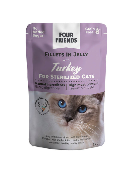 Four Friends Wet Food Pouch Jelly