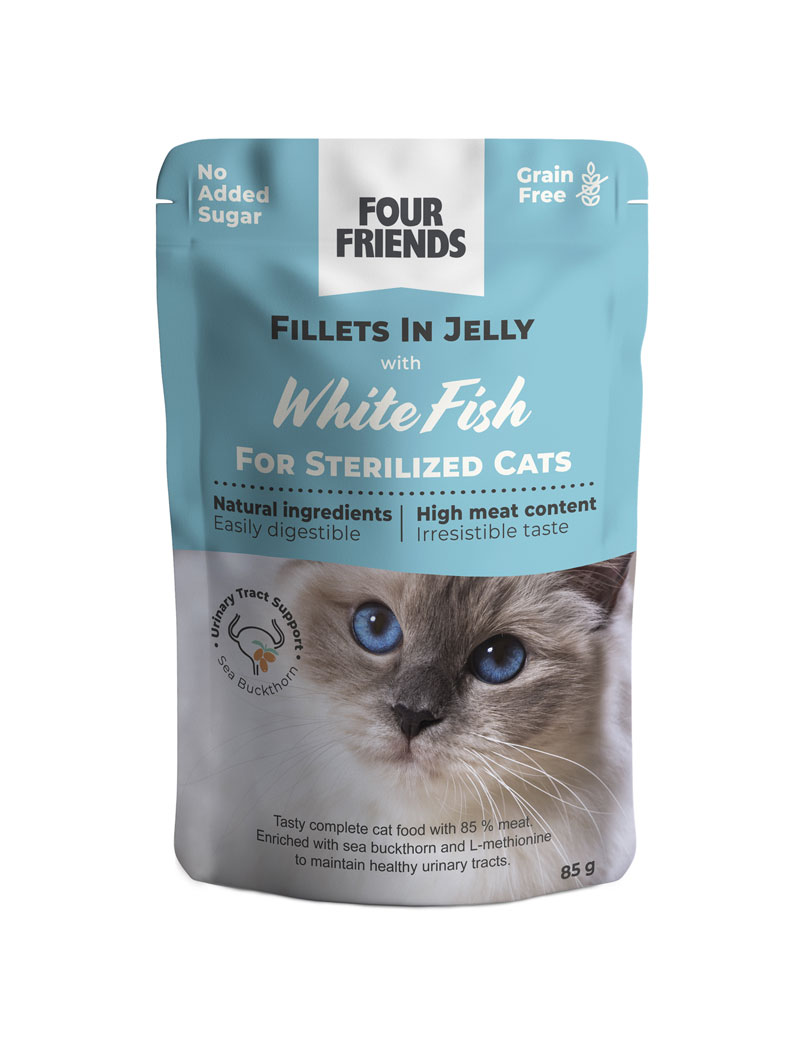 Four Friends Wet Food Pouch Jelly