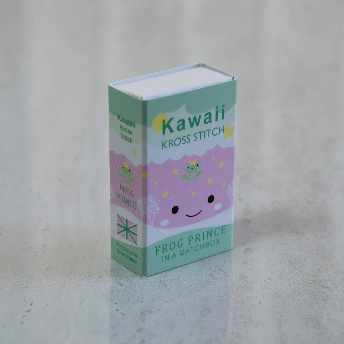 Kawaii Frog Prince Mini Cross Stitch Kit