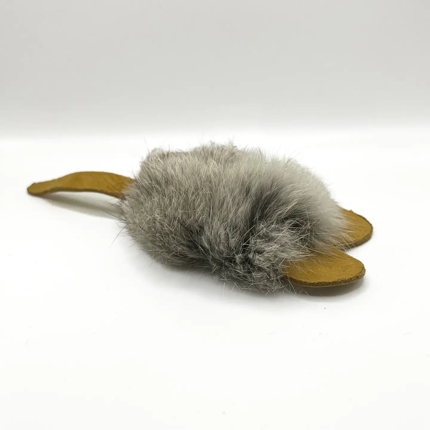 Kattleksak Gunner i kaninpäls och läder