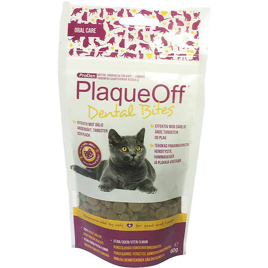PlaqueOff Dental Bites Cat
