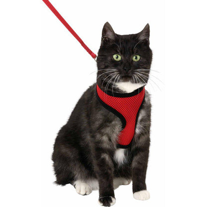 Soft Cat Harness Net with Leash