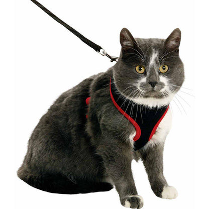 Soft Cat Harness Net with Leash