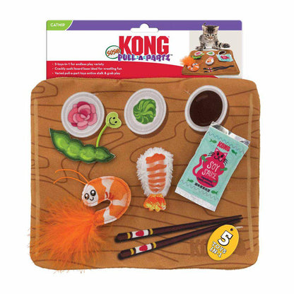 KONG Interactive Cat Toy Pull-A-Partz Sushi