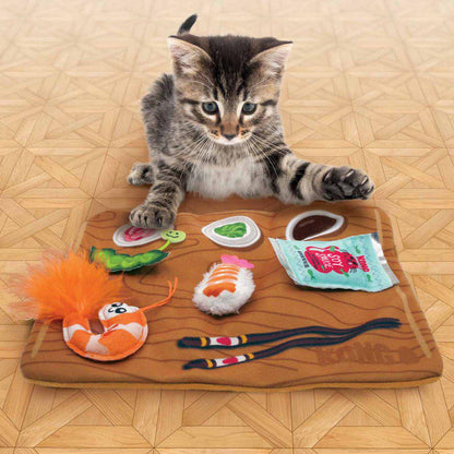 KONG Interactive Cat Toy Pull-A-Partz Sushi