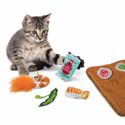 KONG Interactive Cat Toy Pull-A-Partz Sushi