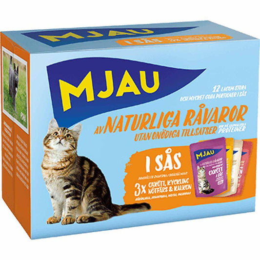 Mjau Cat Wet Food in Sauce