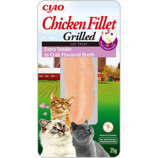 CIAO Grilled Fillet in Broth Cat Treat