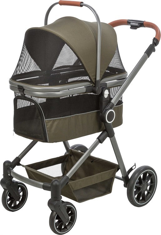 Djurvogn Buggy, 56 × 101 × 100 cm, 7,5 kg, olivengrønn